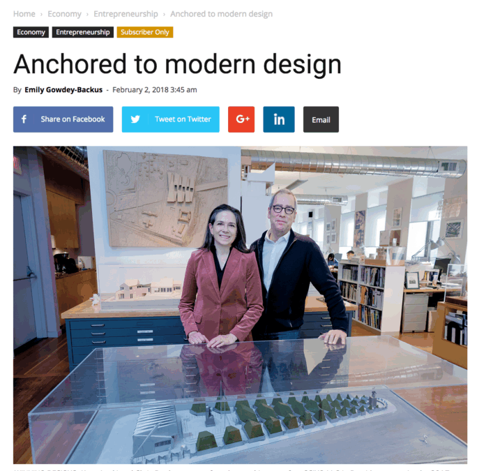 Providence Business News Interview: Anchored to Modern Design